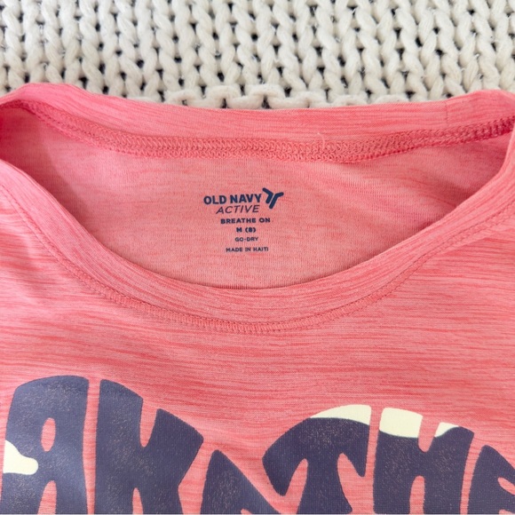 Old Navy Breathe ON Short-Sleeve Cropped Slub-Knit Performance T-Shirt for Girls - Picture 3 of 5
